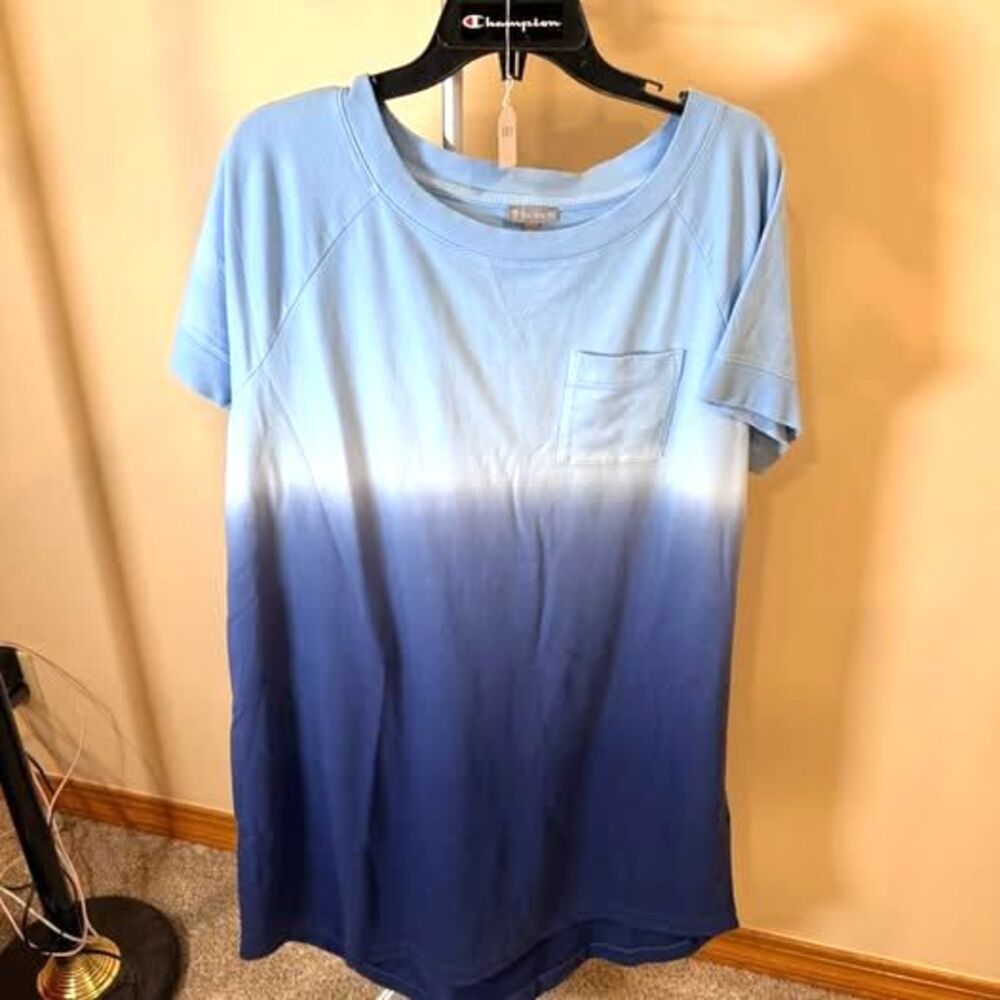 T by Talbots Ombre Short Sleeve T-Shirt Size 1X